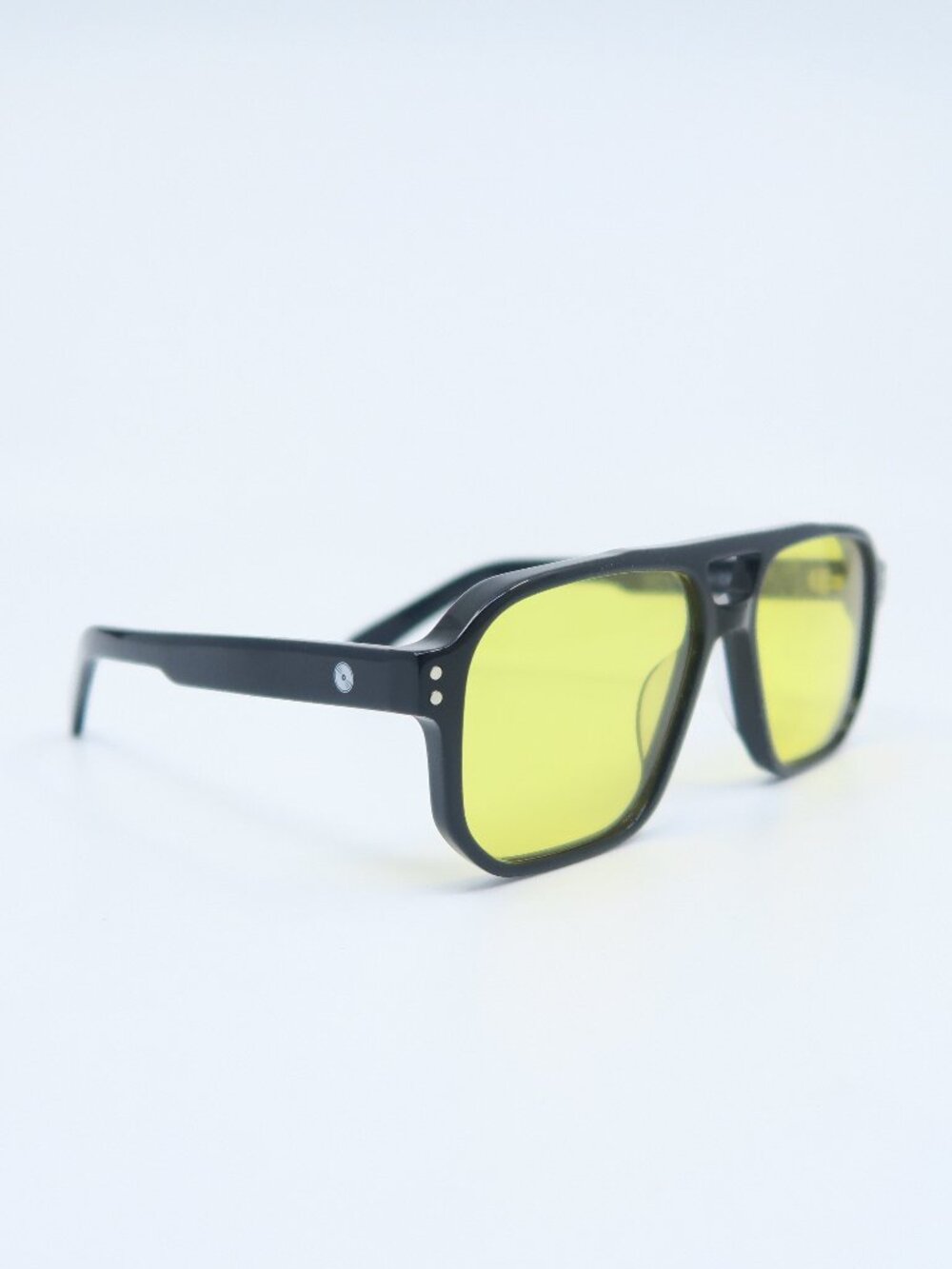 Side B G9101 Black Yellow Lenses, Aviator, New Fashion Unisex Sunglasses.